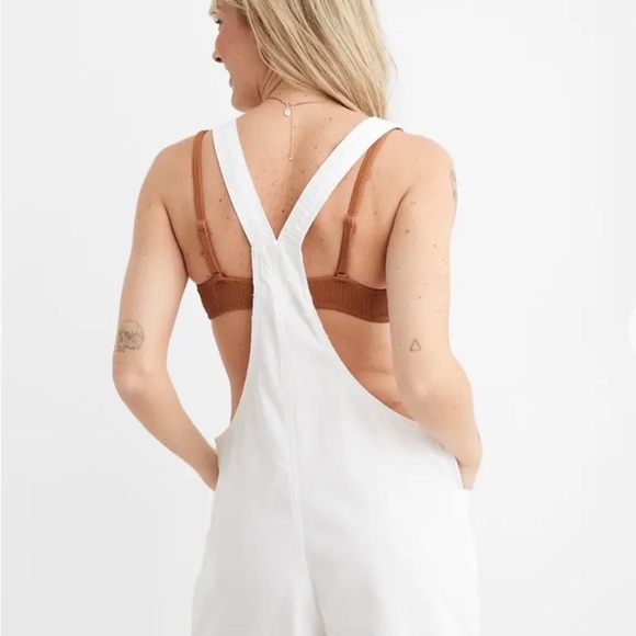 Aerie Beach Shortall in Denim Overalls size S - Picture 3 of 6